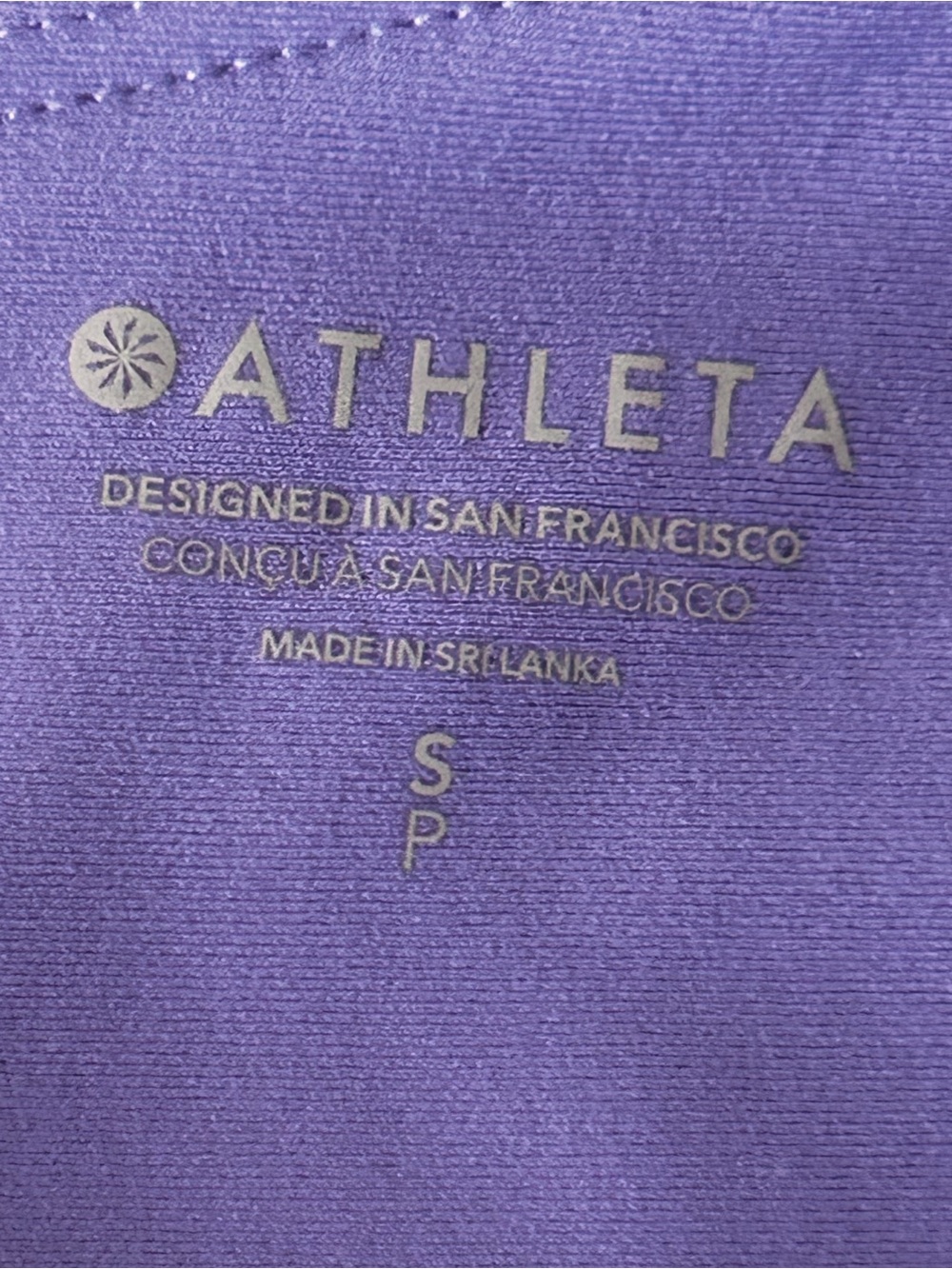 Athleta Transcend Colorblock 7/8 Legging & Longline Sports Bra Set Purple Size S - Picture 8 of 8